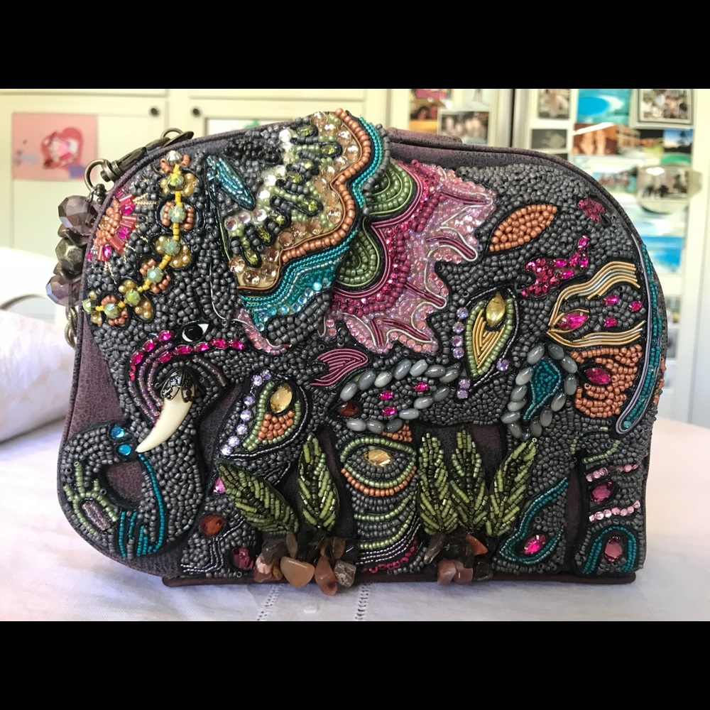 Mary Frances Brown “Elephant Dance” Shoulder Bag